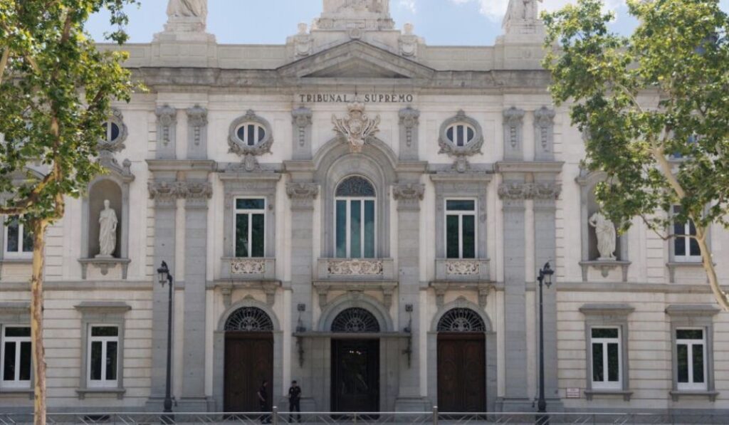Fachada del Tribunal Supremo.