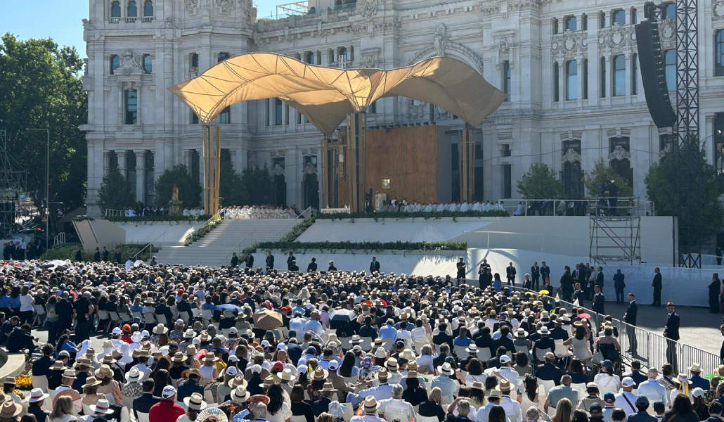 El Papa durante su homilía.