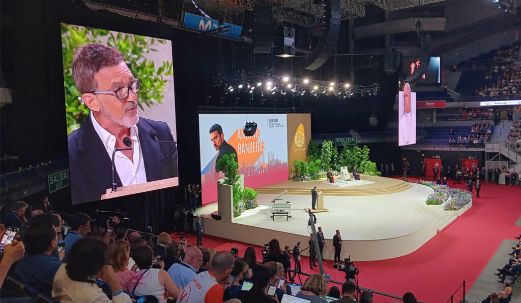Un momento de la intervención de Antonio Banderas.