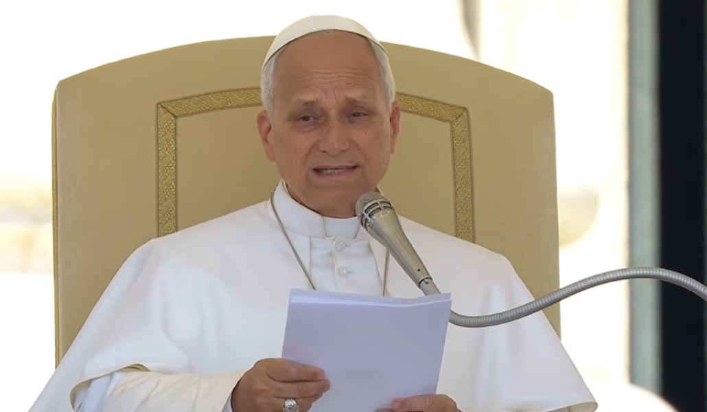 El Papa en un momento de su catequesis.