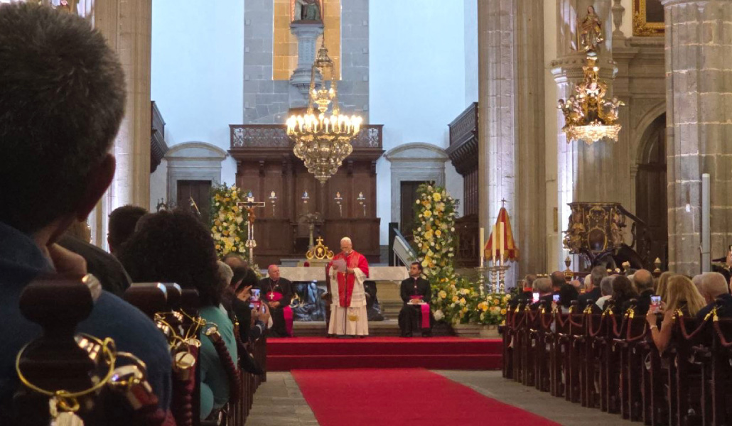 El Papa durante su discurso.