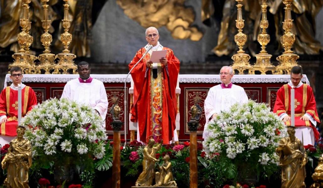El Papa durante su homilía.