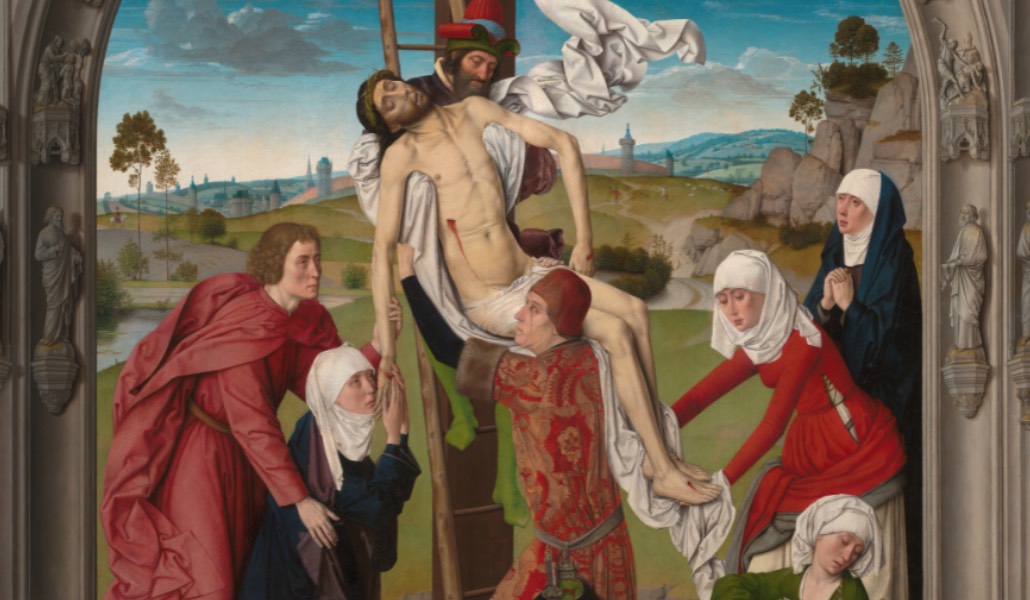 Detalle del tríptico del pintor belga.