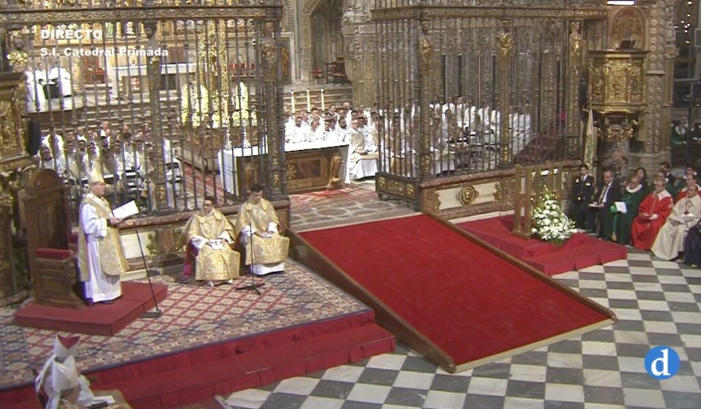 Celebración del Corpus Christi en la catedral de Toledo.