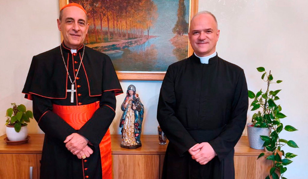 Pagliarani se reunió con el prefecto de Doctrina de la Fe el 12 de febrero. Foto: Vatican Media.