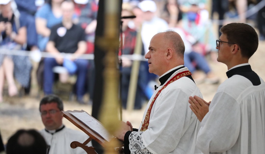 Pagliarani durante la ordenación episcopal del 1 de julio.
