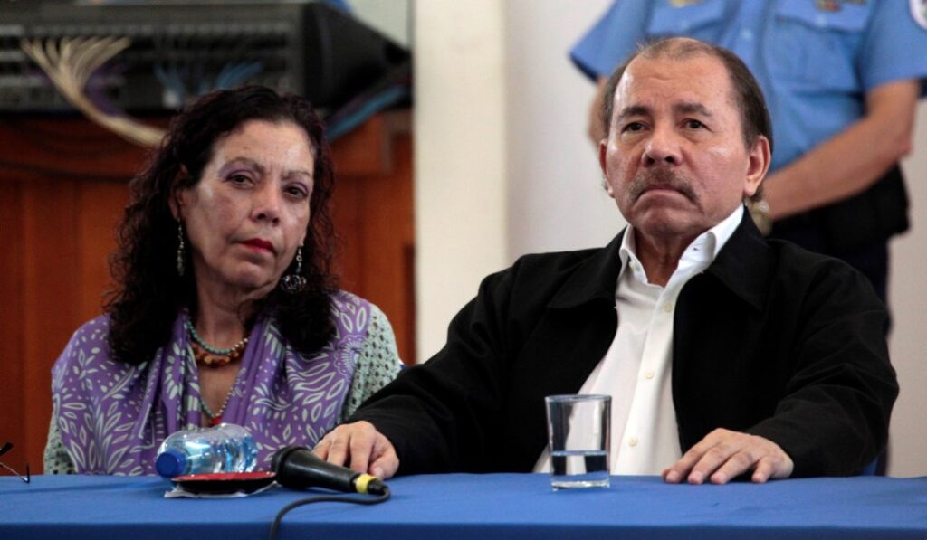 Rosario Murillo y Daniel Ortega en 2018.
