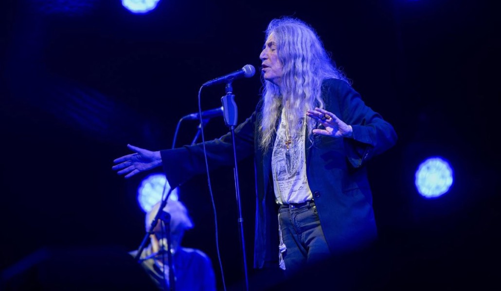 Patti Smith en concierto.