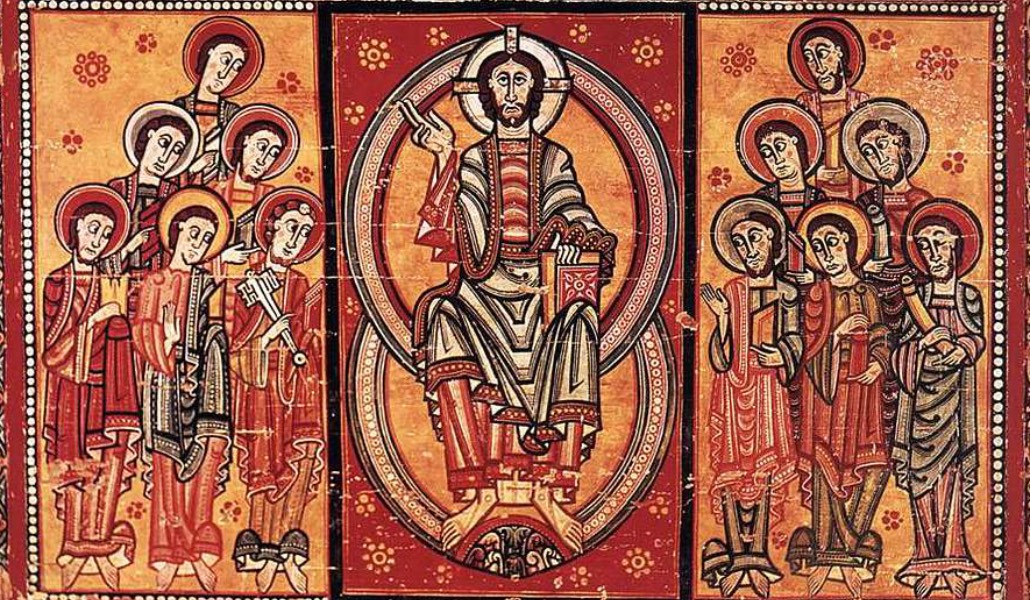 Icono de Cristo y los apóstoles, siglo X.