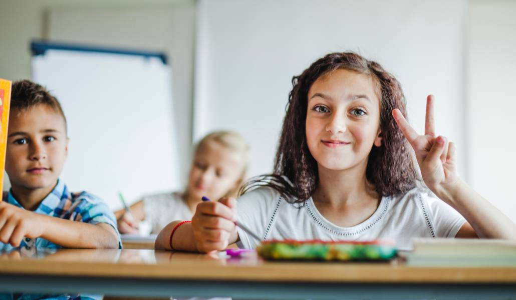 Foto de recurso de unos niños en el aula