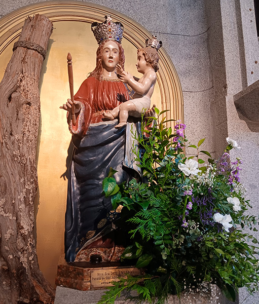 La imagen de Nuestra Señora del Enebral.