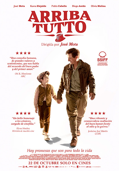 Cartel de 'Arriba tutto'
