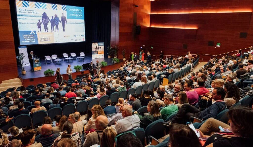 Una de las últimas ediciones del Congreso Nacional de Familias Numerosas. Foto: FEFN.