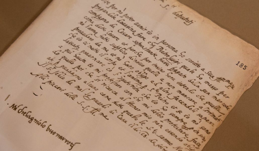 En sus cartas, Miguel Ángel colocaba elementos distintivos a sus letras y valoraba sobre todo que fueran legibles.